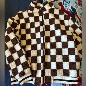 Checkered textured jacket